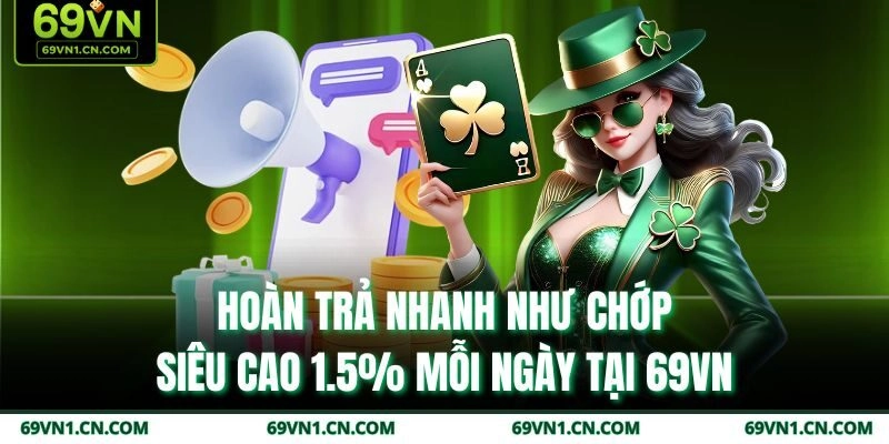 Hoàn Trả Nhanh Như Chớp Siêu Cao 1.5% Mỗi Ngày